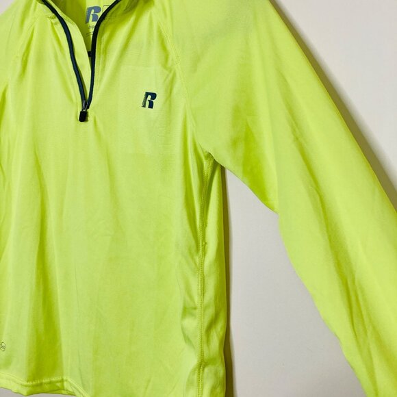 Russell Athletic Performance Shirt Boy’s Medium 8 Neon Yellow dri-power 360 - Picture 5 of 8